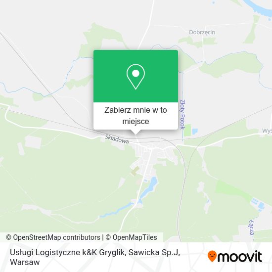 Mapa Usługi Logistyczne k&K Gryglik, Sawicka Sp.J