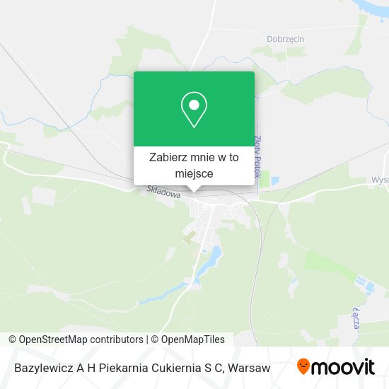 Mapa Bazylewicz A H Piekarnia Cukiernia S C