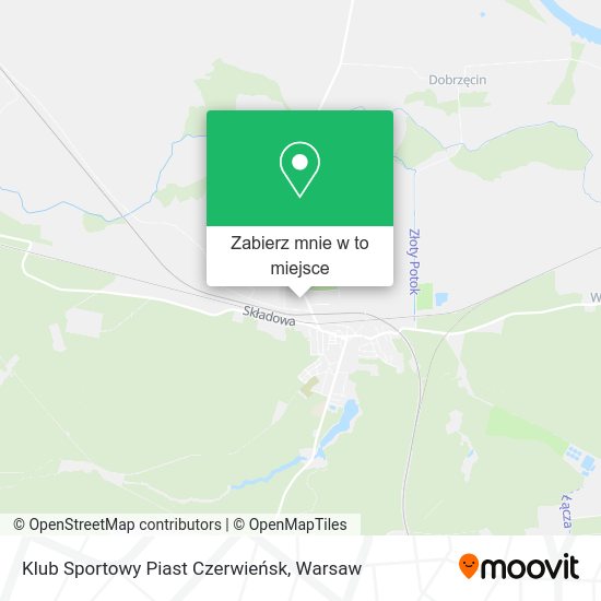 Mapa Klub Sportowy Piast Czerwieńsk