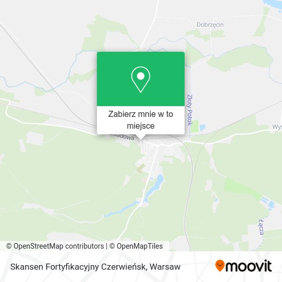 Mapa Skansen Fortyfikacyjny Czerwieńsk