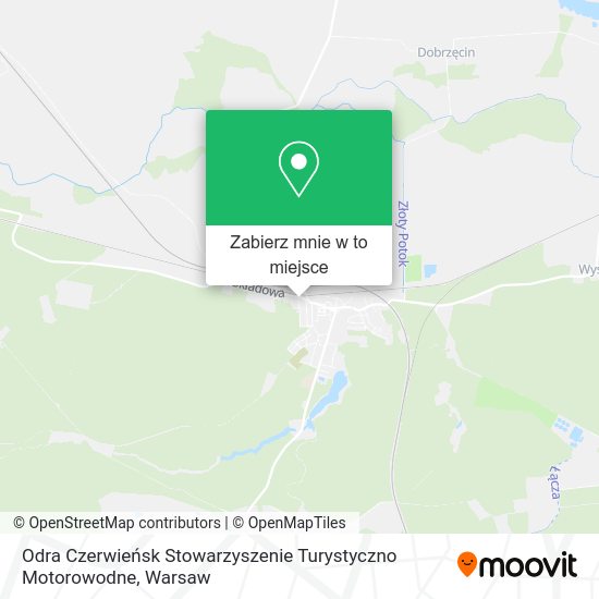 Mapa Odra Czerwieńsk Stowarzyszenie Turystyczno Motorowodne