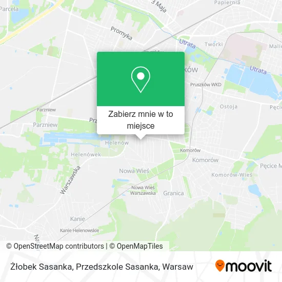 Mapa Żłobek Sasanka, Przedszkole Sasanka