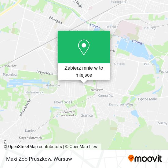 Mapa Maxi Zoo Pruszkow