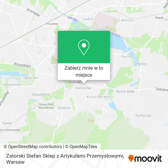 Mapa Zatorski Stefan Sklep z Artykułami Przemysłowymi