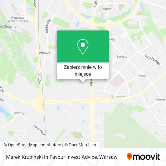 Mapa Marek Krupiński in-Favour-Invest-Advice