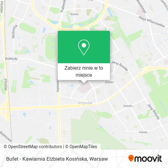 Mapa Bufet - Kawiarnia Elżbieta Kosińska