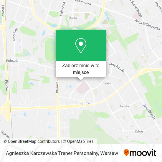 Mapa Agnieszka Karczewska Trener Personalny