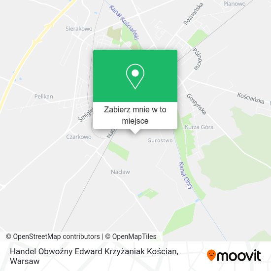 Mapa Handel Obwoźny Edward Krzyżaniak Kościan