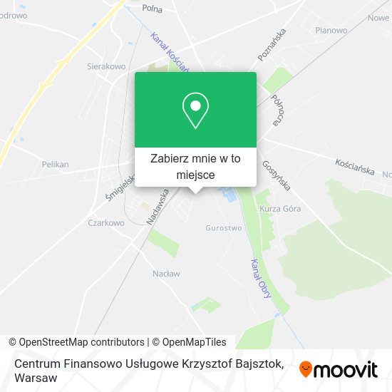 Mapa Centrum Finansowo Usługowe Krzysztof Bajsztok