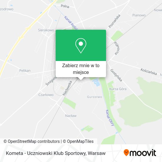 Mapa Kometa - Uczniowski Klub Sportowy