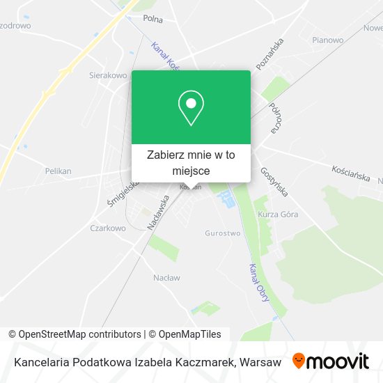 Mapa Kancelaria Podatkowa Izabela Kaczmarek