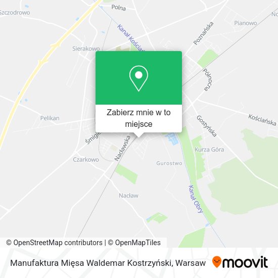 Mapa Manufaktura Mięsa Waldemar Kostrzyński