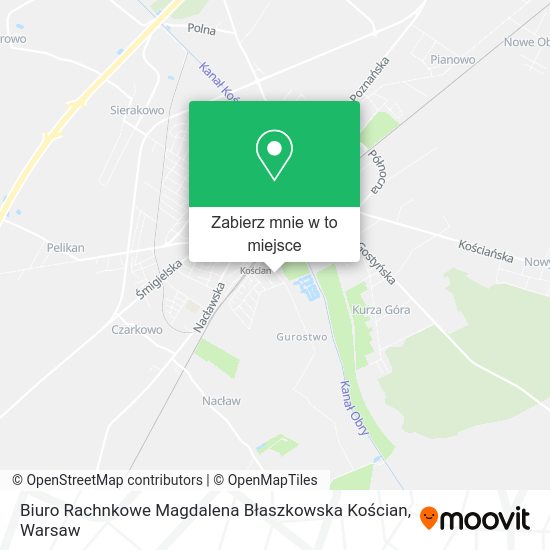 Mapa Biuro Rachnkowe Magdalena Błaszkowska Kościan