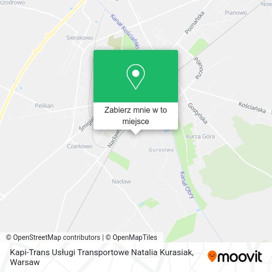 Mapa Kapi-Trans Usługi Transportowe Natalia Kurasiak