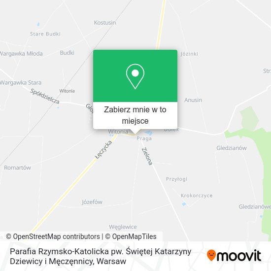 Mapa Parafia Rzymsko-Katolicka pw. Świętej Katarzyny Dziewicy i Męczęnnicy