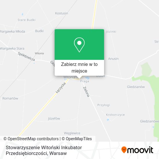 Mapa Stowarzyszenie Witoński Inkubator Przedsiębiorczości