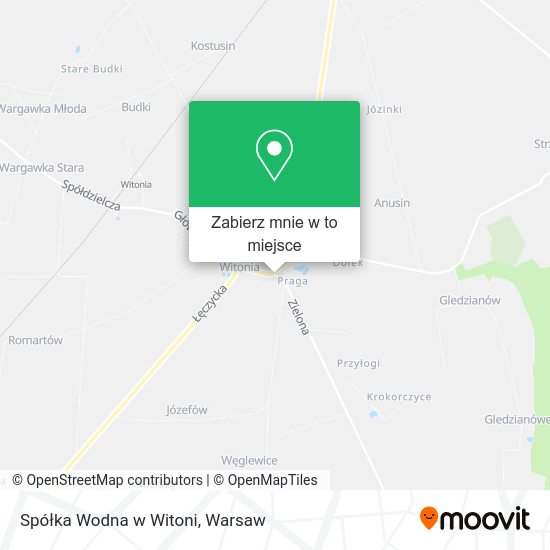 Mapa Spółka Wodna w Witoni