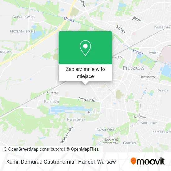 Mapa Kamil Domurad Gastronomia i Handel