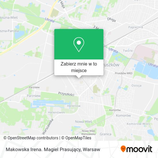 Mapa Makowska Irena. Magiel Prasujący