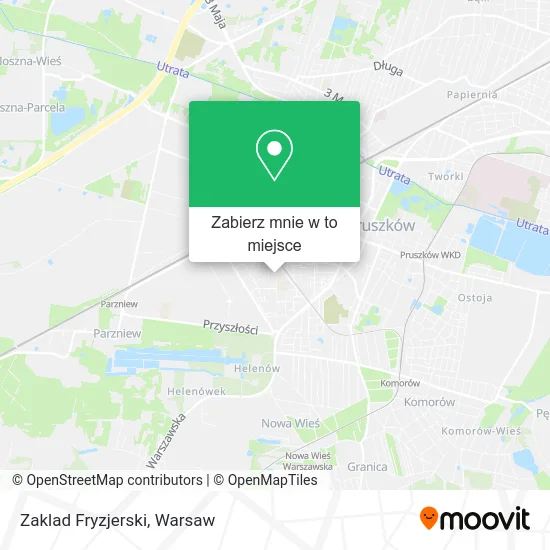 Mapa Zaklad Fryzjerski