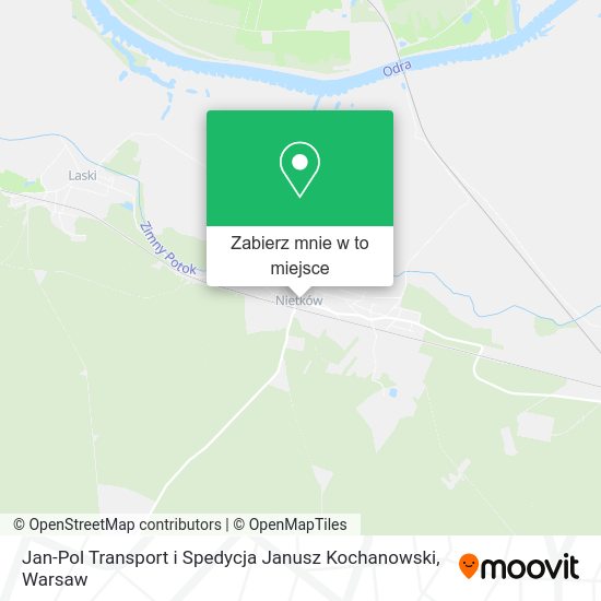 Mapa Jan-Pol Transport i Spedycja Janusz Kochanowski