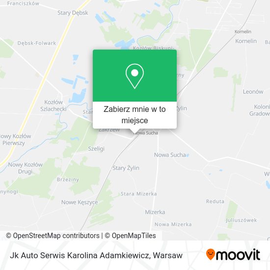 Mapa Jk Auto Serwis Karolina Adamkiewicz