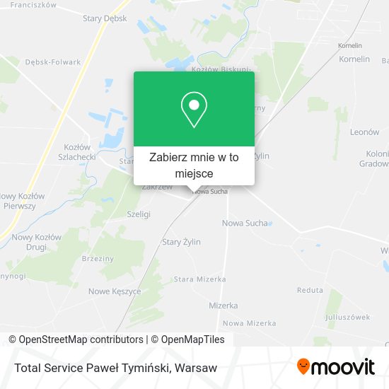 Mapa Total Service Paweł Tymiński