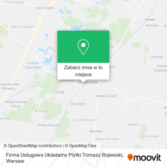 Mapa Firma Usługowa Ukladamy Plytki Tomasz Rojewski