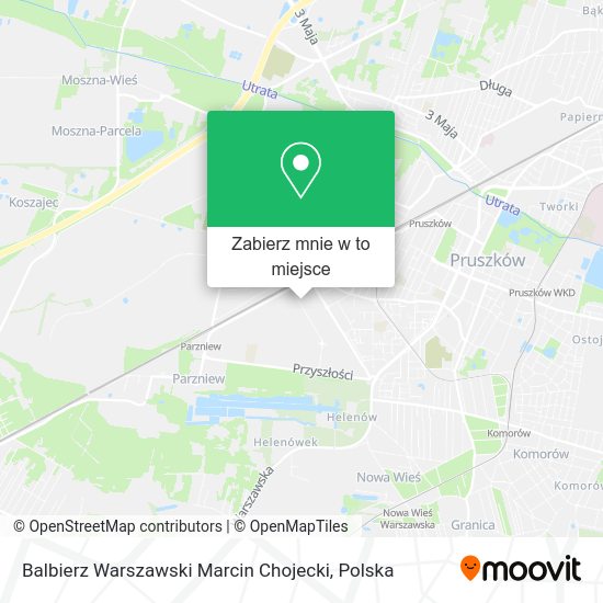 Mapa Balbierz Warszawski Marcin Chojecki