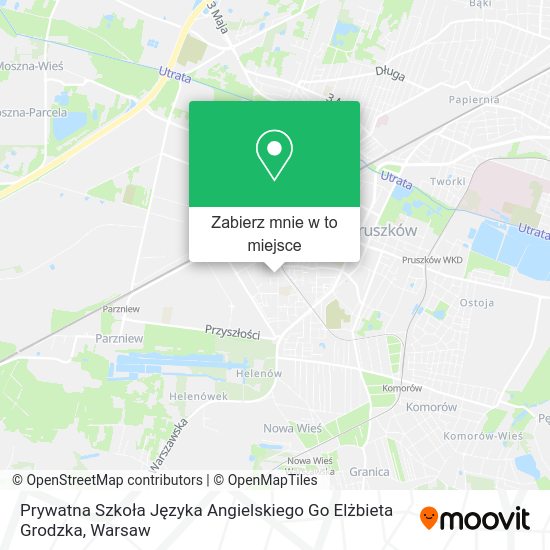 Mapa Prywatna Szkoła Języka Angielskiego Go Elżbieta Grodzka