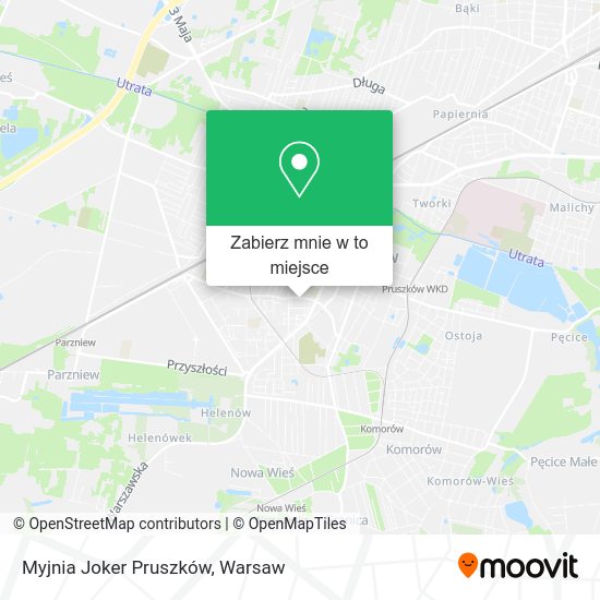 Mapa Myjnia Joker Pruszków