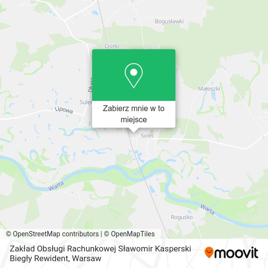 Mapa Zakład Obsługi Rachunkowej Sławomir Kasperski Biegły Rewident