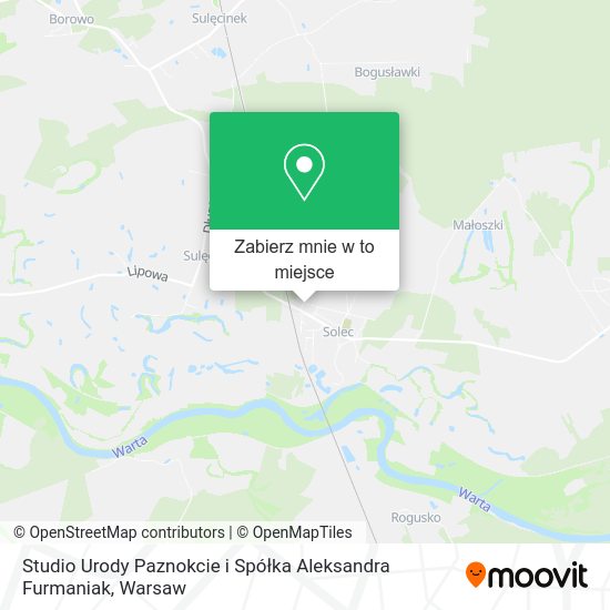 Mapa Studio Urody Paznokcie i Spółka Aleksandra Furmaniak