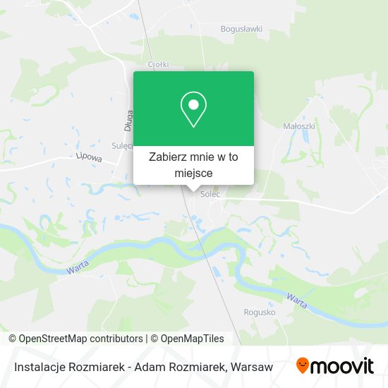 Mapa Instalacje Rozmiarek - Adam Rozmiarek