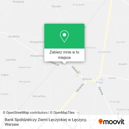 Mapa Bank Spółdzielczy Ziemi Łęczyckiej w Łęczycy