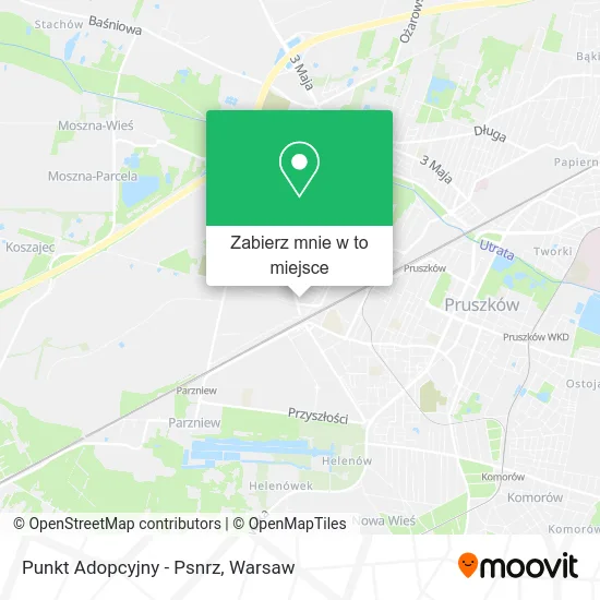 Mapa Punkt Adopcyjny - Psnrz