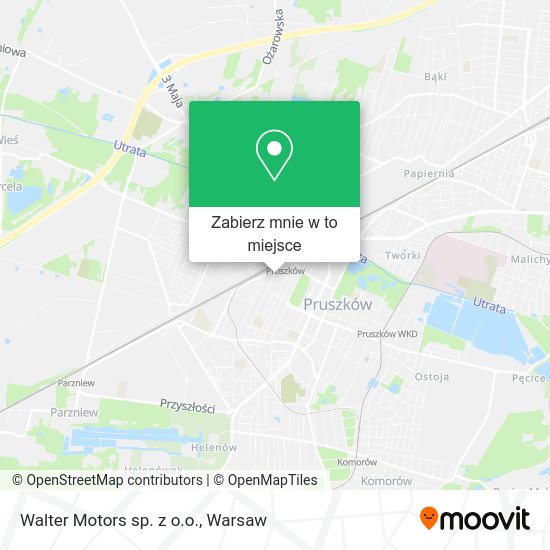 Mapa Walter Motors sp. z o.o.