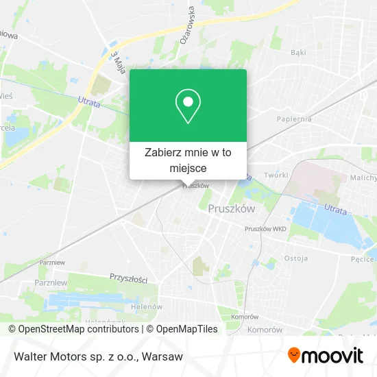 Mapa Walter Motors sp. z o.o.