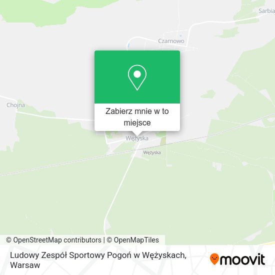 Mapa Ludowy Zespół Sportowy Pogoń w Wężyskach