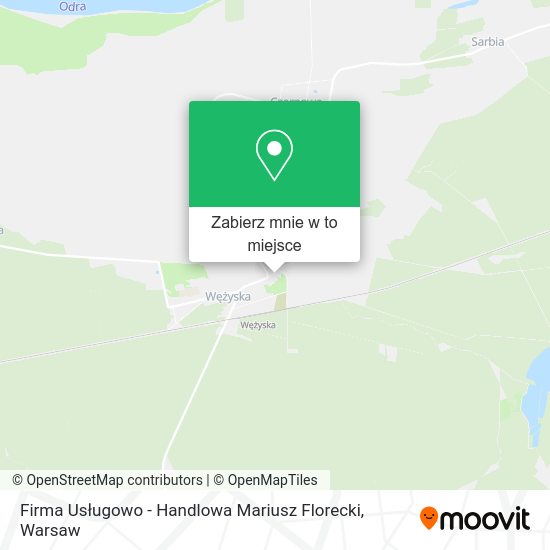 Mapa Firma Usługowo - Handlowa Mariusz Florecki