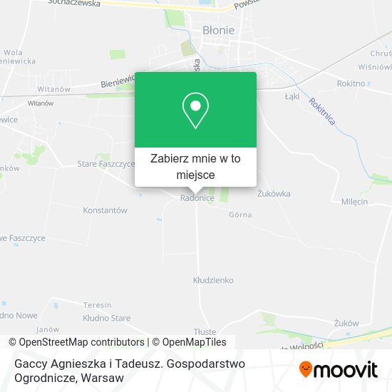 Mapa Gaccy Agnieszka i Tadeusz. Gospodarstwo Ogrodnicze