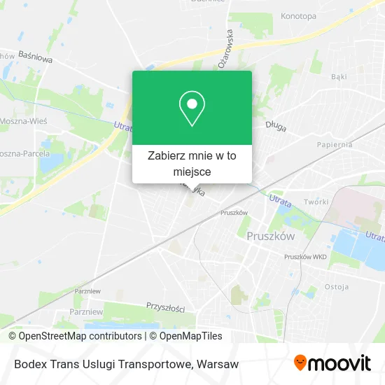 Mapa Bodex Trans Uslugi Transportowe