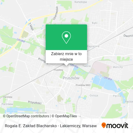 Mapa Rogala E. Zakład Blacharsko - Lakierniczy