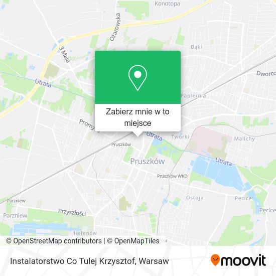 Mapa Instalatorstwo Co Tulej Krzysztof