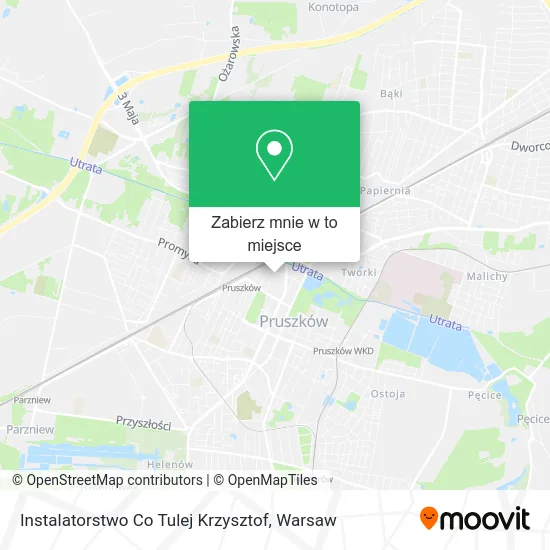 Mapa Instalatorstwo Co Tulej Krzysztof