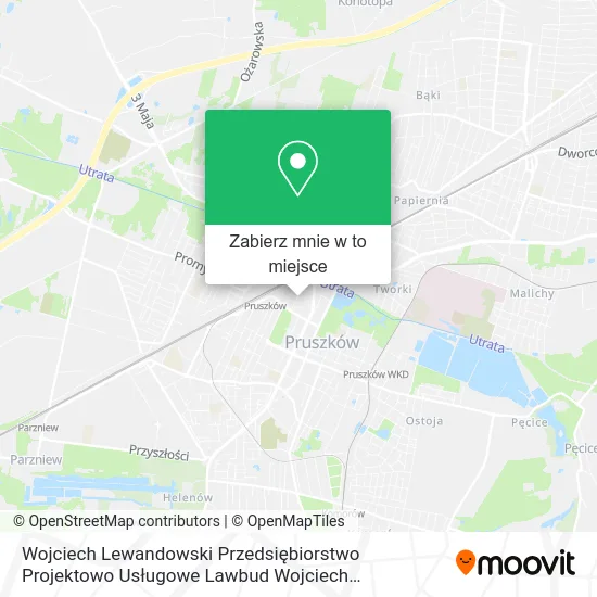 Mapa Wojciech Lewandowski Przedsiębiorstwo Projektowo Usługowe Lawbud Wojciech Lewandowski