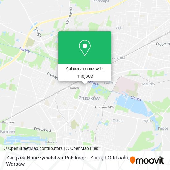 Mapa Związek Nauczycielstwa Polskiego. Zarząd Oddziału