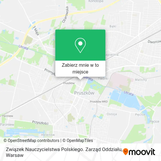 Mapa Związek Nauczycielstwa Polskiego. Zarząd Oddziału