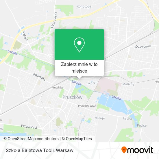 Mapa Szkoła Baletowa Tooli