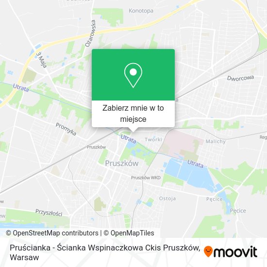 Mapa Pruścianka - Ścianka Wspinaczkowa Ckis Pruszków